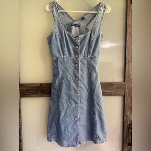 Vintage 90s Denim Button-Down Dress